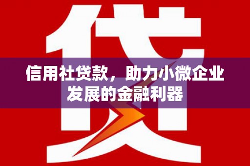 克什克腾旗信用社贷款，助力小微企业发展的金融利器