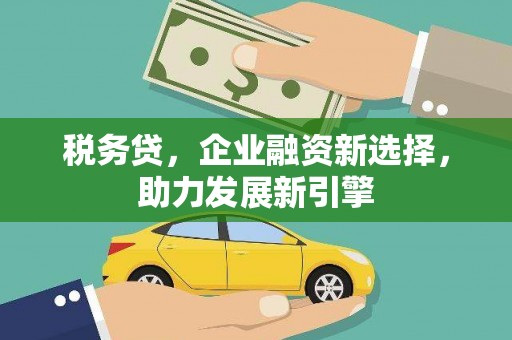 克什克腾旗税务贷，企业融资新选择，助力发展新引擎