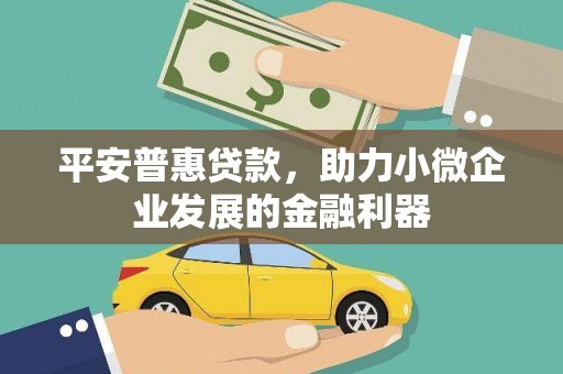 克什克腾旗平安普惠贷款，助力小微企业发展的金融利器